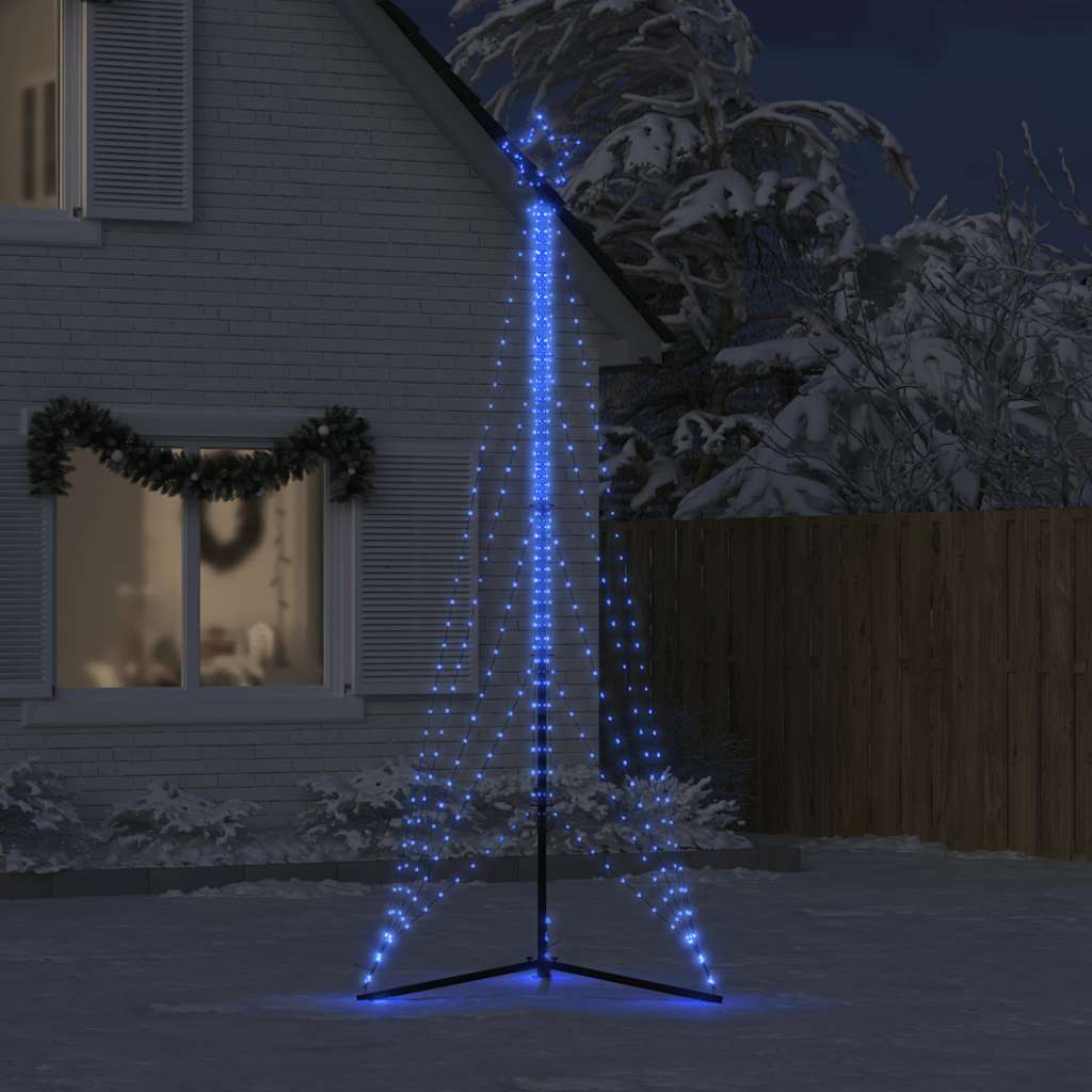 LED Árvore de Natal 525 LEDs Azul 302 cm