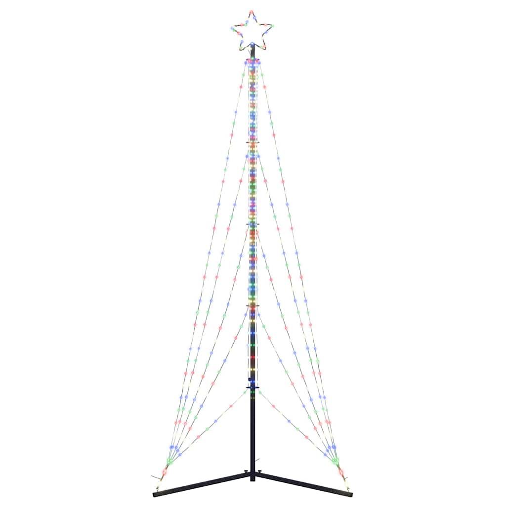 LED Árvore de Natal 525 LEDs Coloridos 302 cm