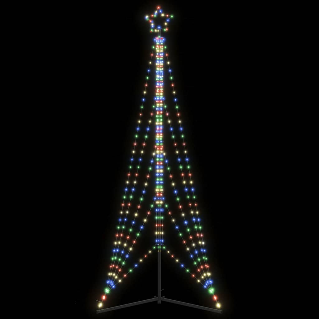 LED Árvore de Natal 525 LEDs Coloridos 302 cm