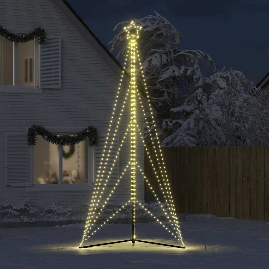 LED Árvore de Natal 615 LEDs Branco Quente 404,5 cm