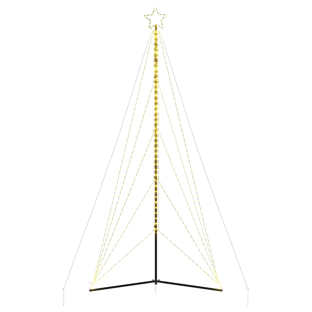 LED Árvore de Natal 615 LEDs Branco Quente 404,5 cm