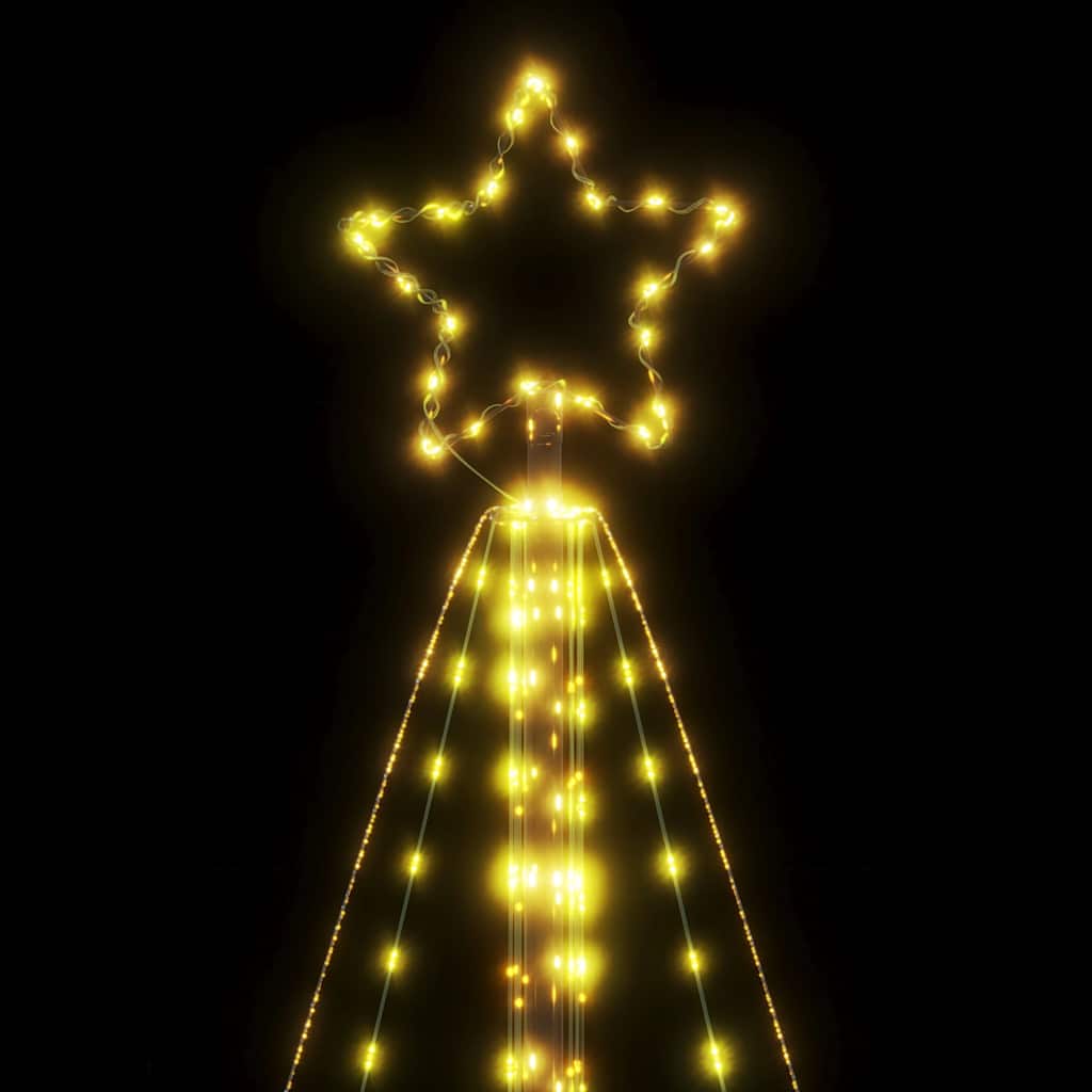 LED Árvore de Natal 615 LEDs Branco Quente 404,5 cm
