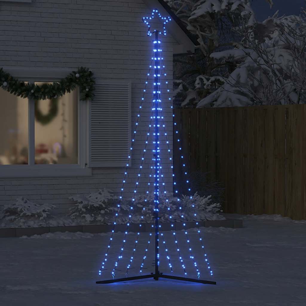 LED Árvore de Natal 447 LEDs Azul 249 cm