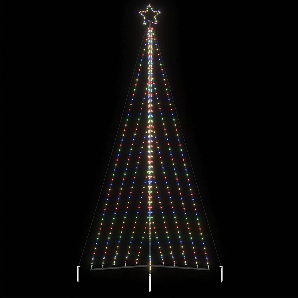 LED Árvore de Natal 570 LEDs Colorido 399 cm