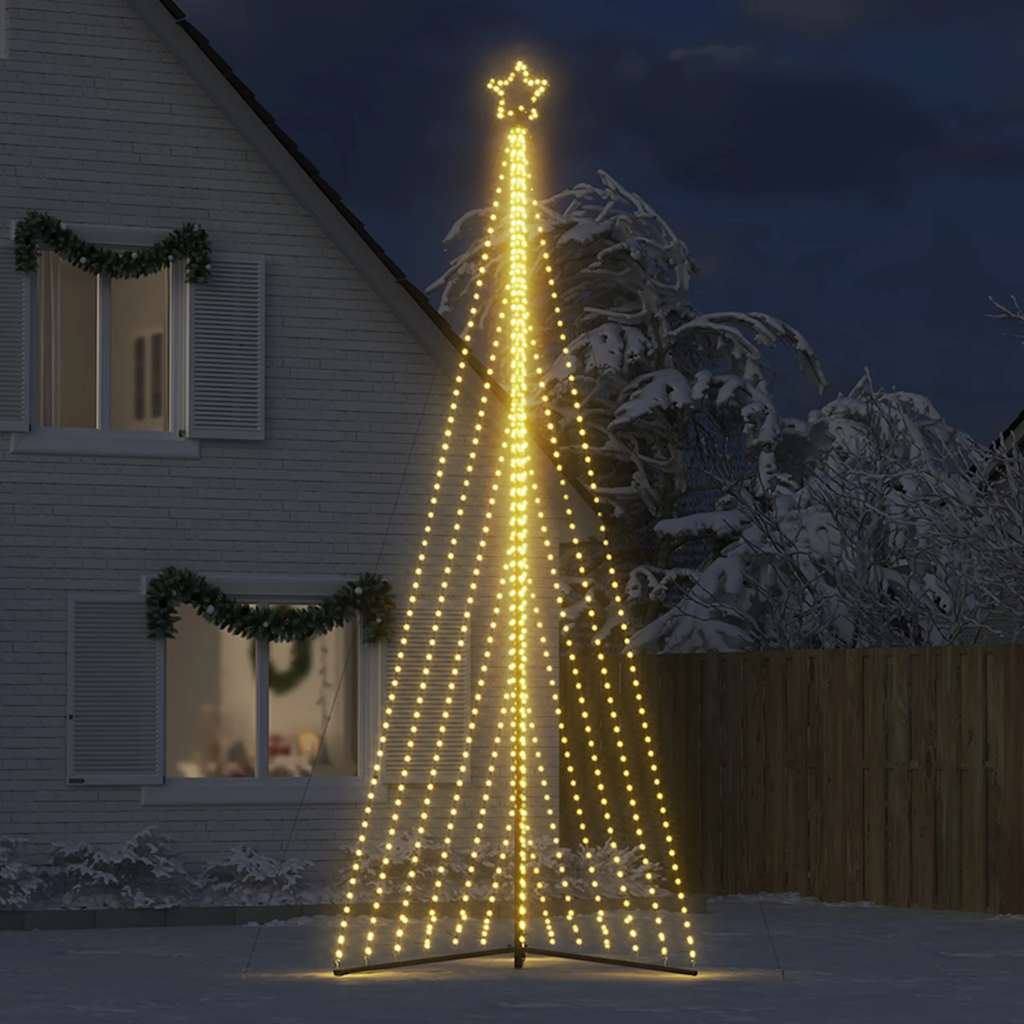LED Árvore de Natal 789 LEDs Branco Quente 476 cm