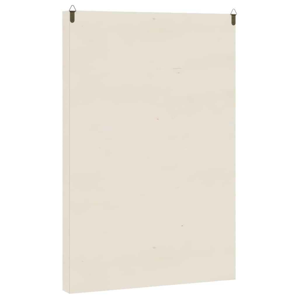 Vitrine de colecionador de madeira com 56 compartimentos 40x4,5x60cm