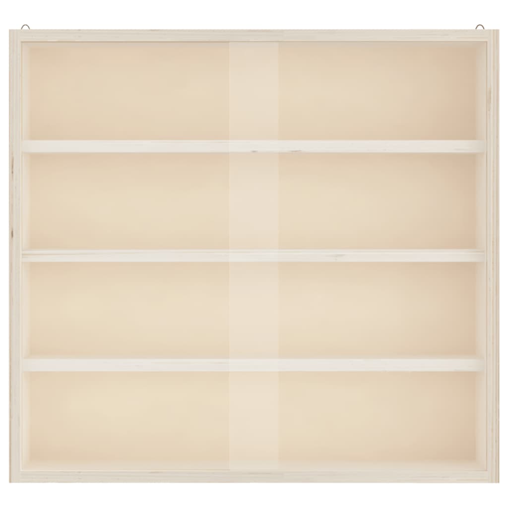 Vitrine de colecionador de madeira com portas 40x8,5x37 cm