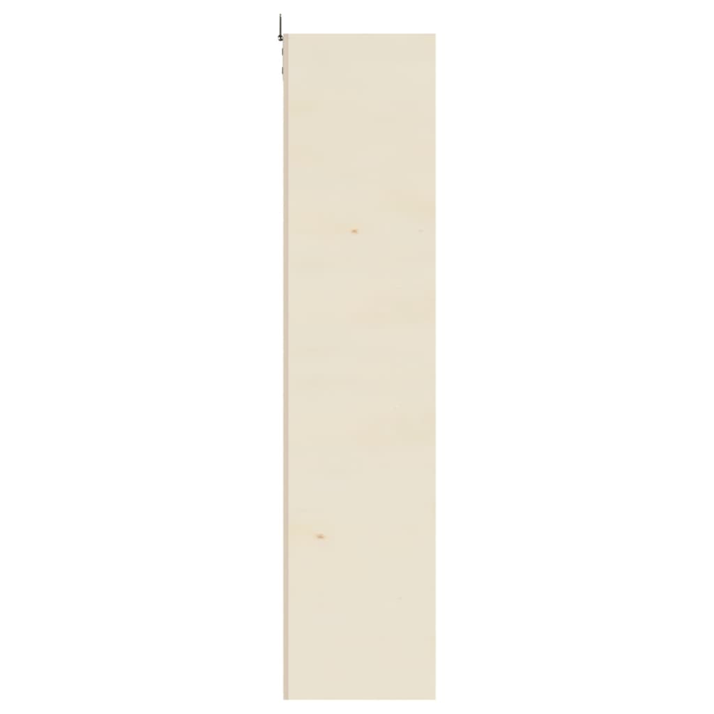 Vitrine de colecionador de madeira com portas 60x8,5x37cm