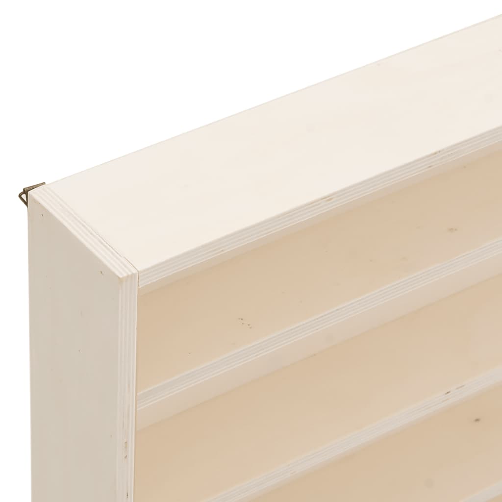 Vitrine de colecionador de madeira com portas 60x8,5x37cm