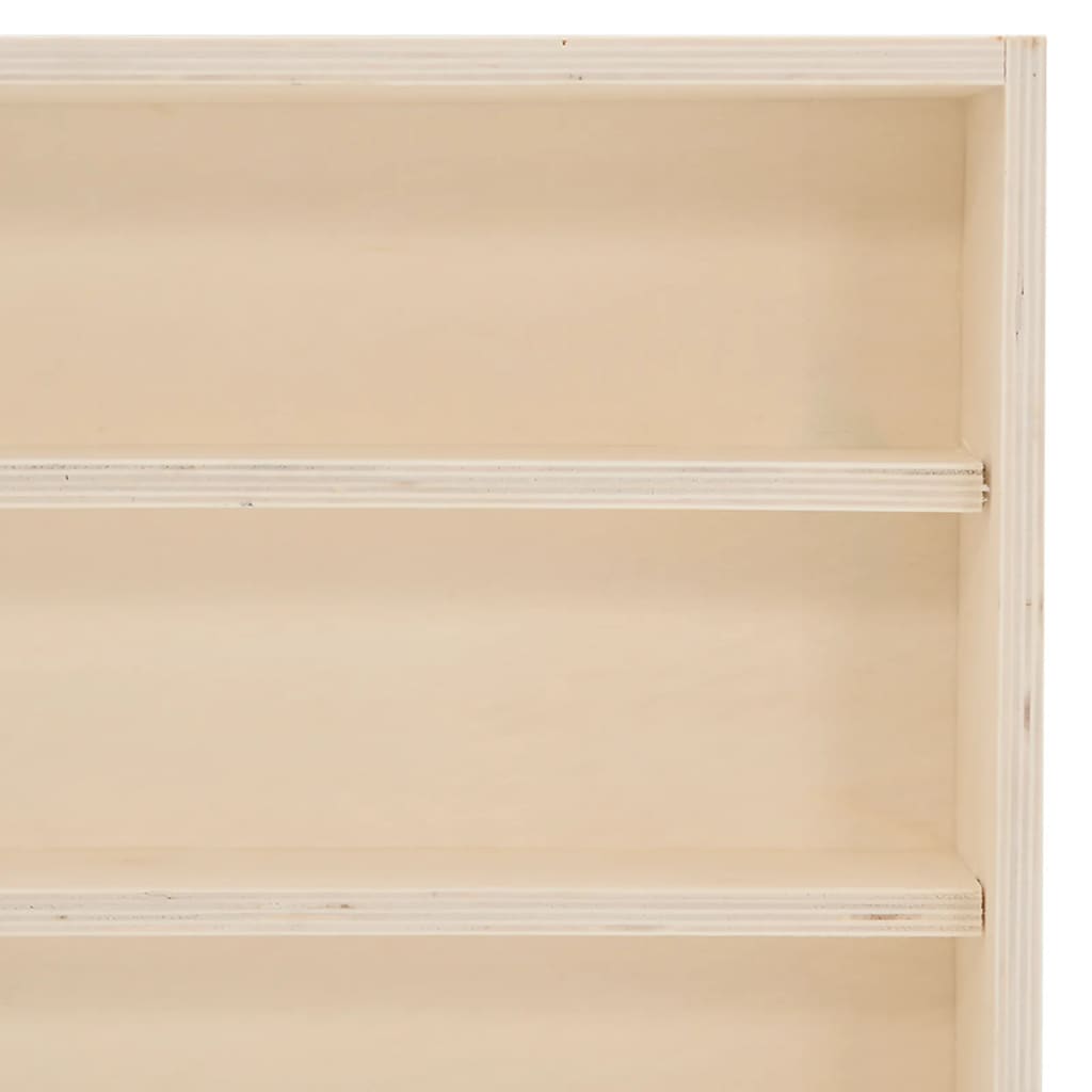 Vitrine de colecionador de madeira com portas 100x8,5x37 cm