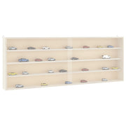 Vitrine de colecionador de madeira com portas 100x8,5x37 cm