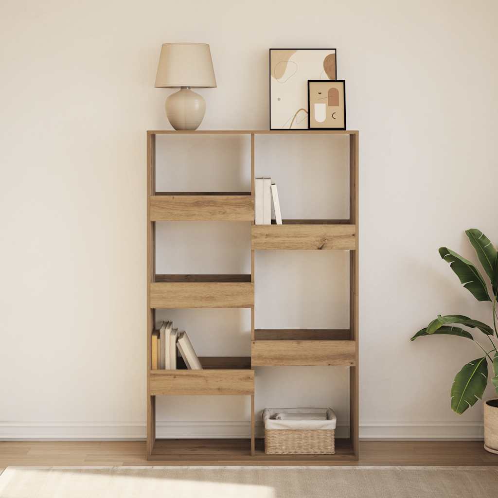 Estante 100x33x155,5 cm derivados de madeira carvalho artisiano