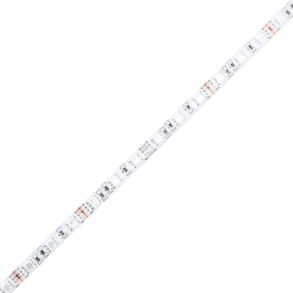 Secretária c/ luzes LED 120x55x91cm derivados de madeira branco