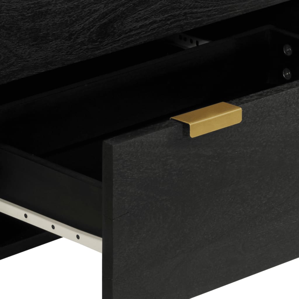 3 pcs aparadores derivados de madeira preto