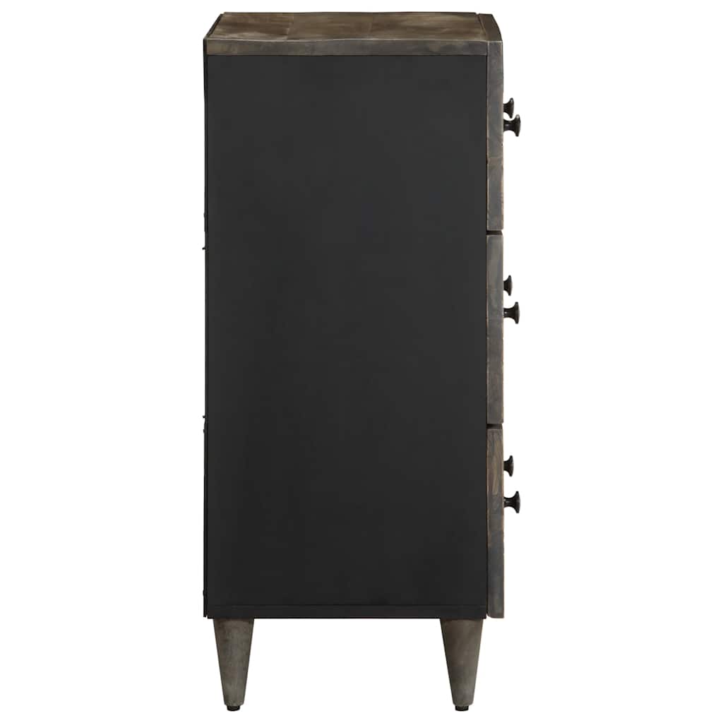 Aparadores 2 pcs Cinzento Claro Madeira Maciça Manga