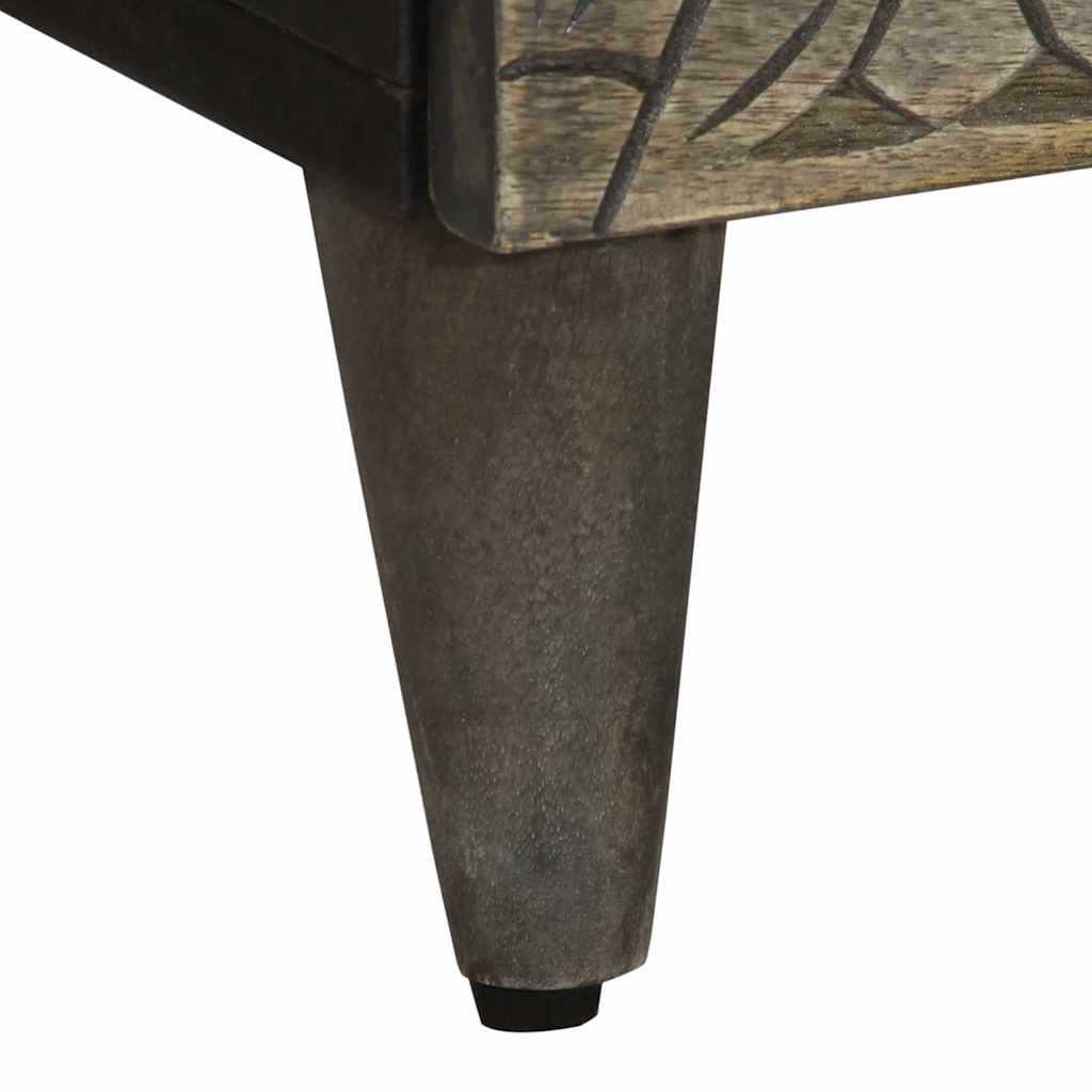 Aparadores 2 pcs Cinzento Claro Madeira Maciça Manga