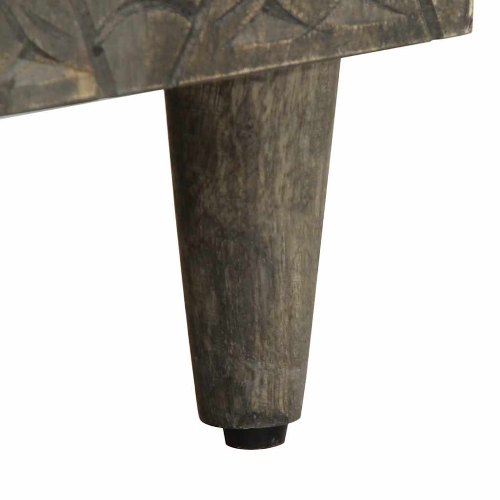 Aparadores de 3 Peças Cinza Claro Madeira Maciça de Mangueira