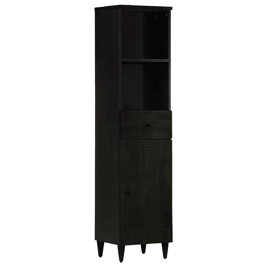 3 pcs conj. móveis p/ casa de banho madeira mangueira maciça