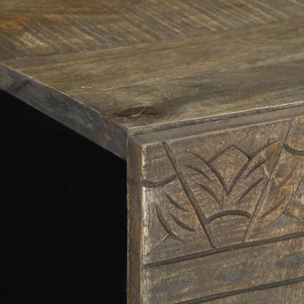 4 pcs conj. móveis p/ casa de banho madeira de mangueira maciça