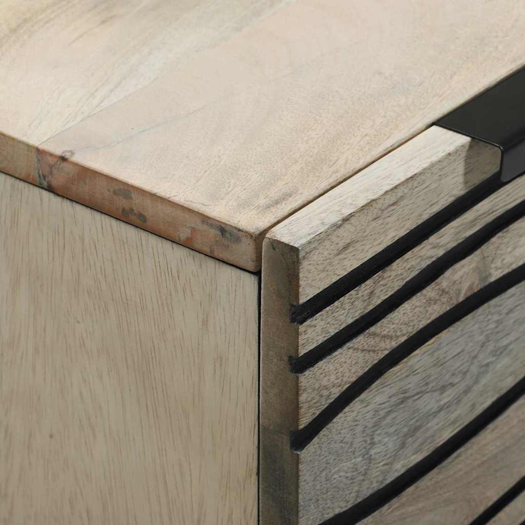 Aparadores com gaveta 2 pcs Branco 60 x 33.5 x 75 cm