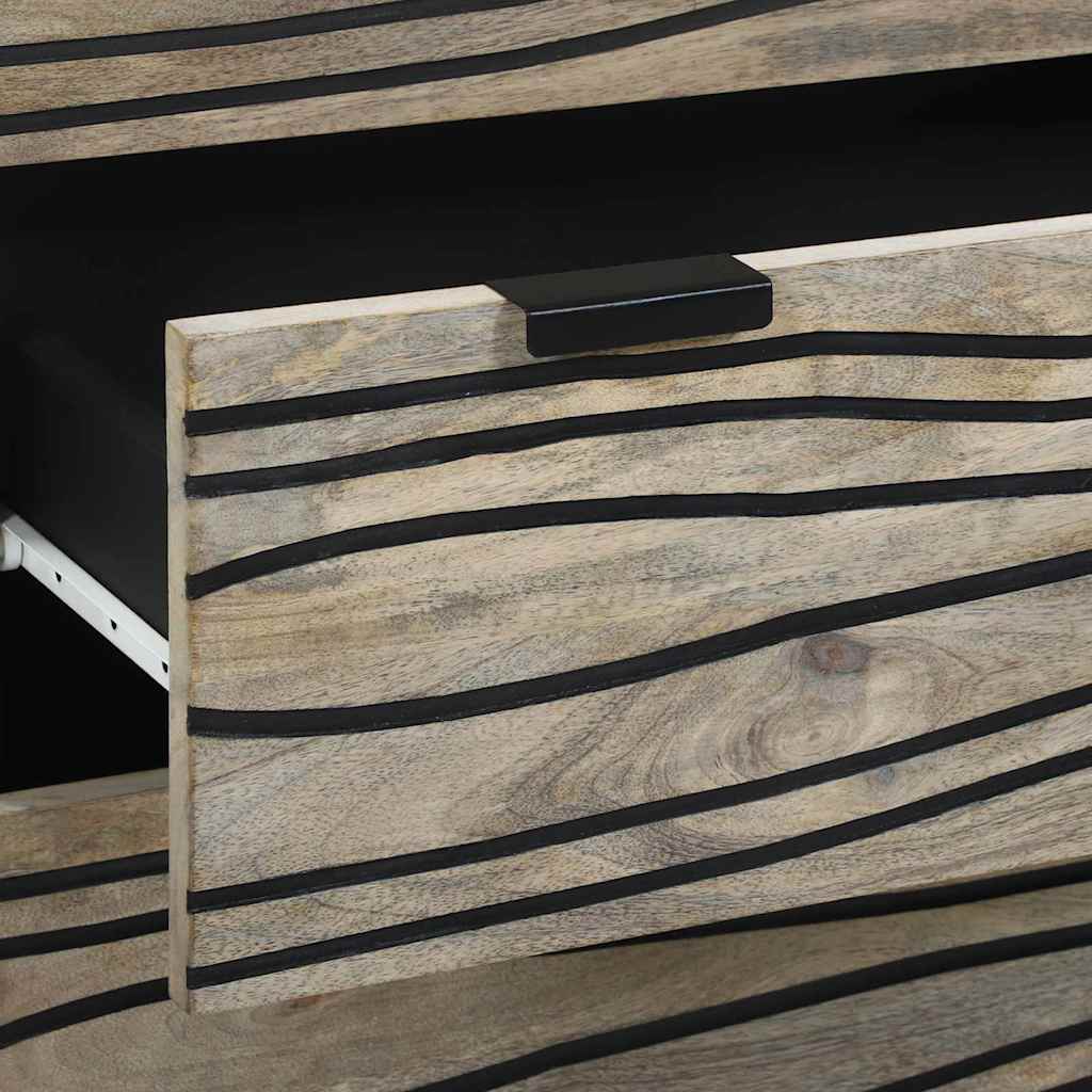 Aparadores com gaveta 2 pcs Branco 60 x 33.5 x 75 cm