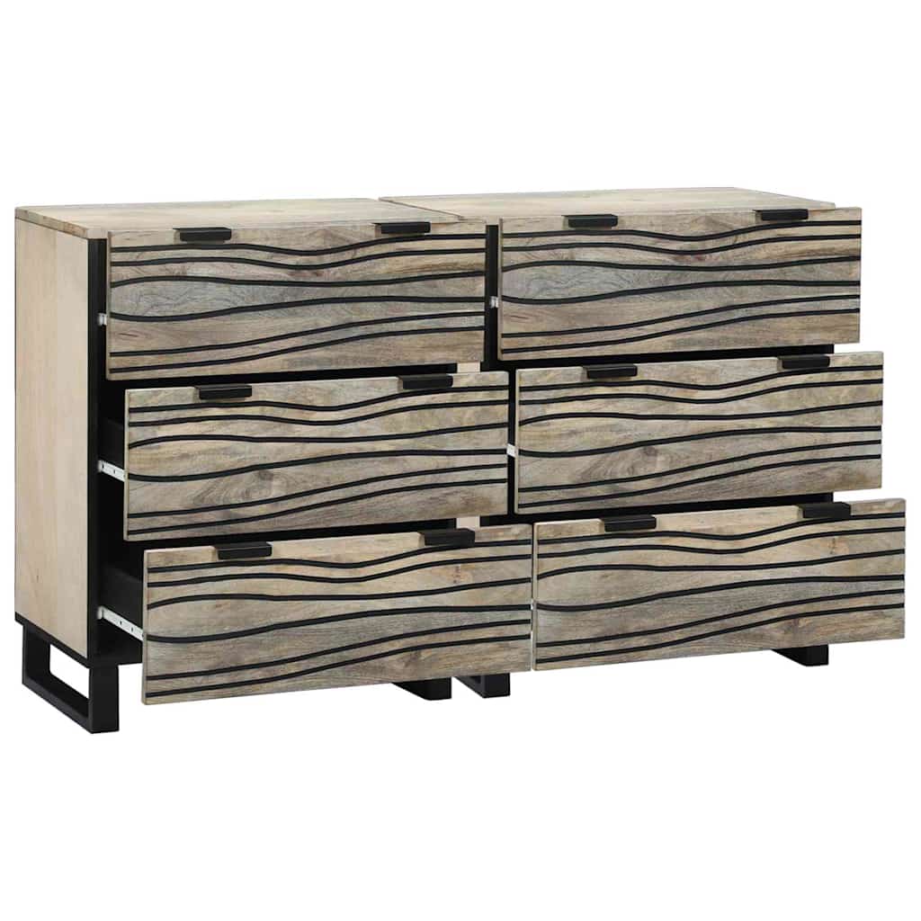 Aparadores com gaveta 2 pcs Branco 60 x 33.5 x 75 cm