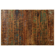 Cabeceira 120 cm madeira recuperada maciça multicor