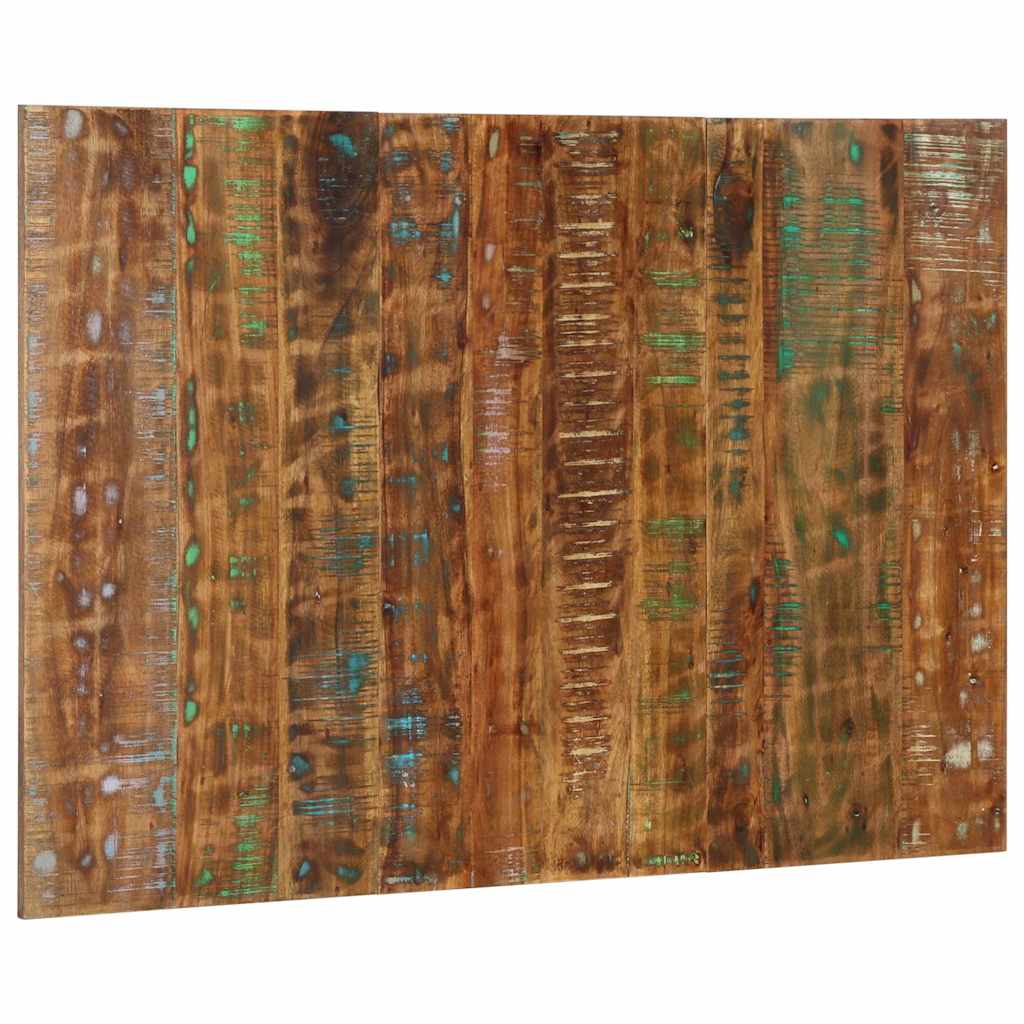 Cabeceira 120 cm madeira recuperada maciça multicor