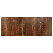 Cabeceira 140 cm madeira recuperada maciça multicor