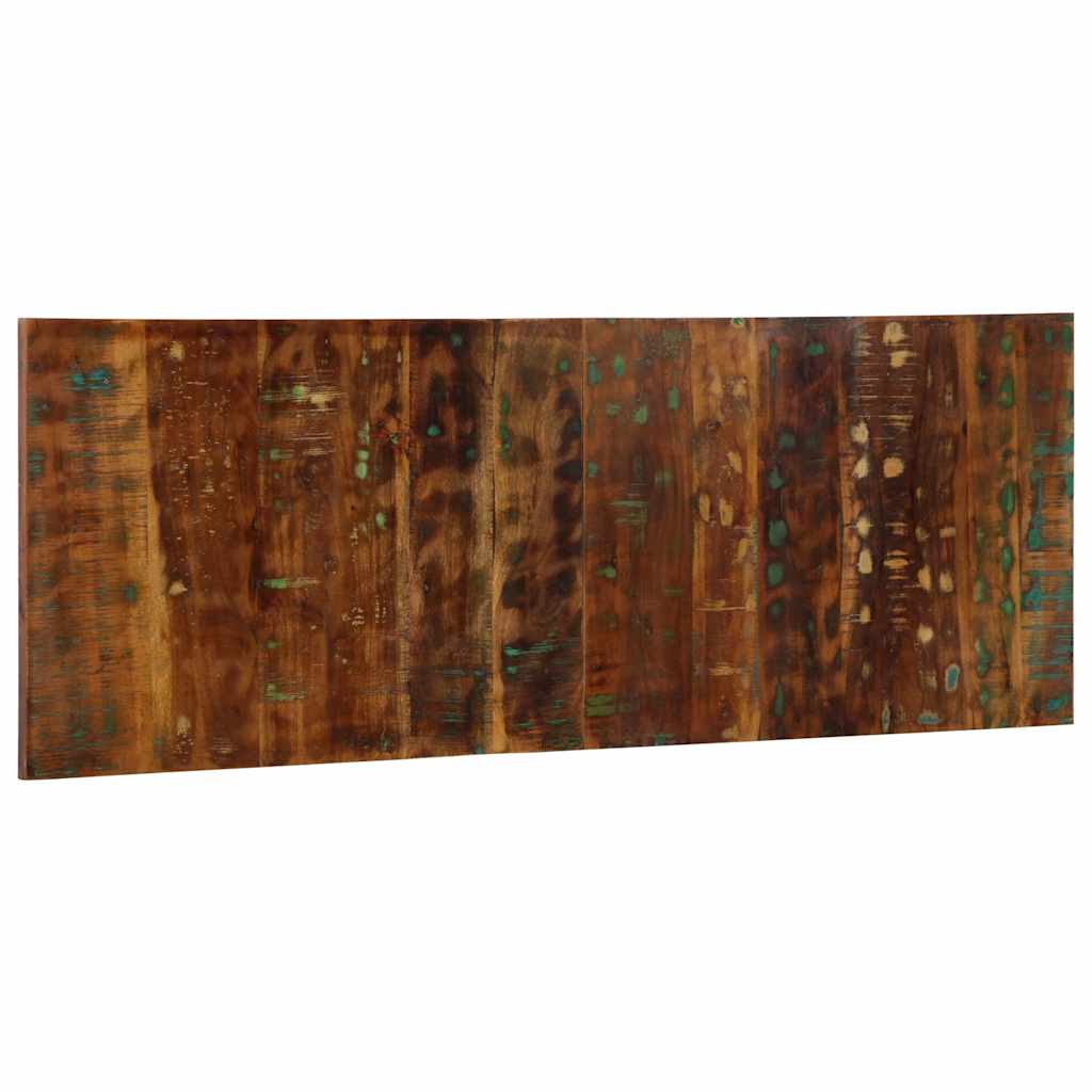 Cabeceira 140 cm madeira recuperada maciça multicor