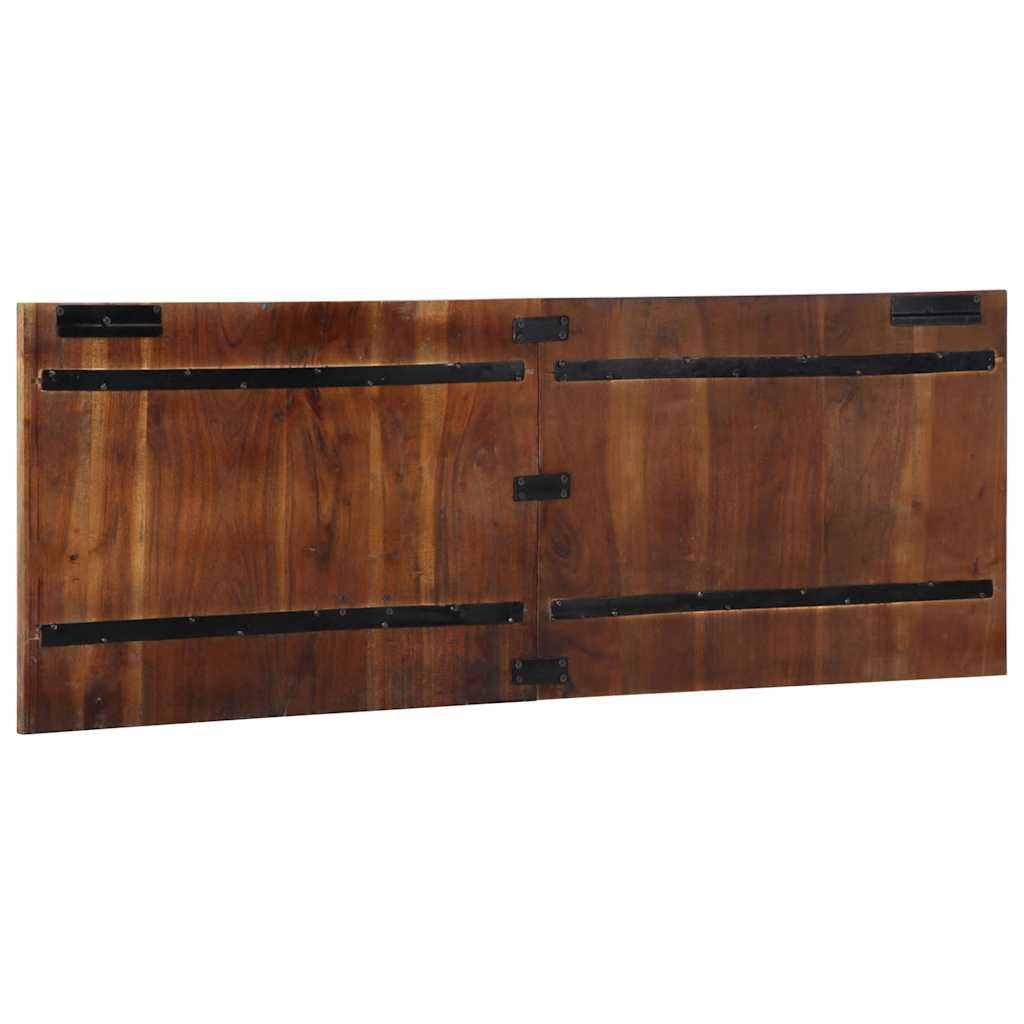 Cabeceira 140 cm madeira recuperada maciça multicor