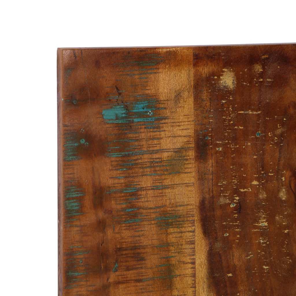 Cabeceira 140 cm madeira recuperada maciça multicor