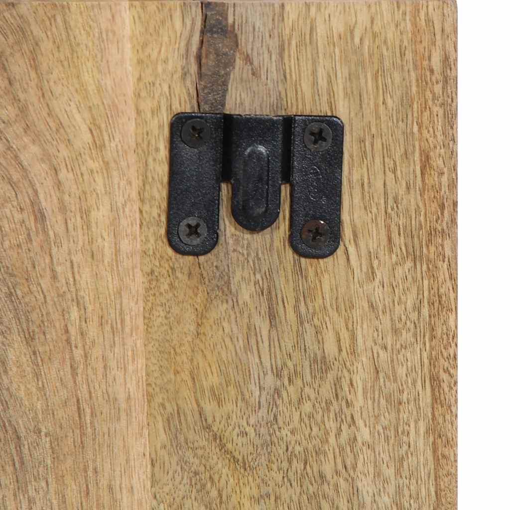 Mesa de cabeceira 50x27x50 cm madeira maciça manga áspera