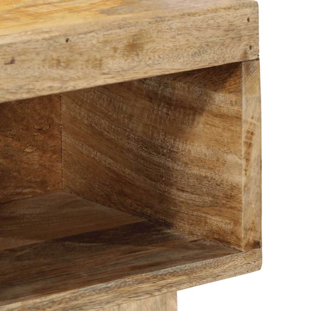 Mesa de cabeceira 50x27x50 cm madeira maciça manga áspera