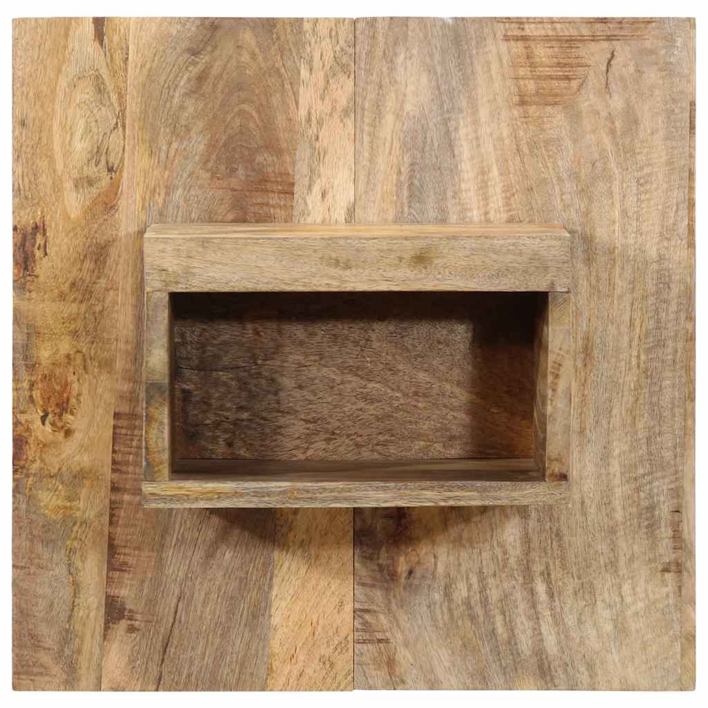 Mesa de cabeceira 50x27x50 cm madeira maciça manga áspera