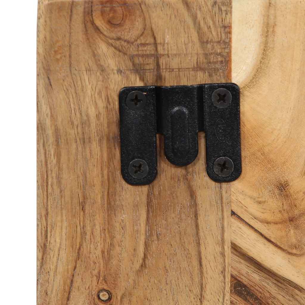 Mesa de cabeceira 50x27x50 cm madeira de acácia maciça