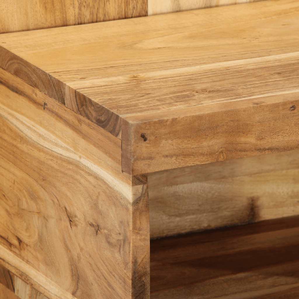 Mesa de cabeceira 50x27x50 cm madeira de acácia maciça