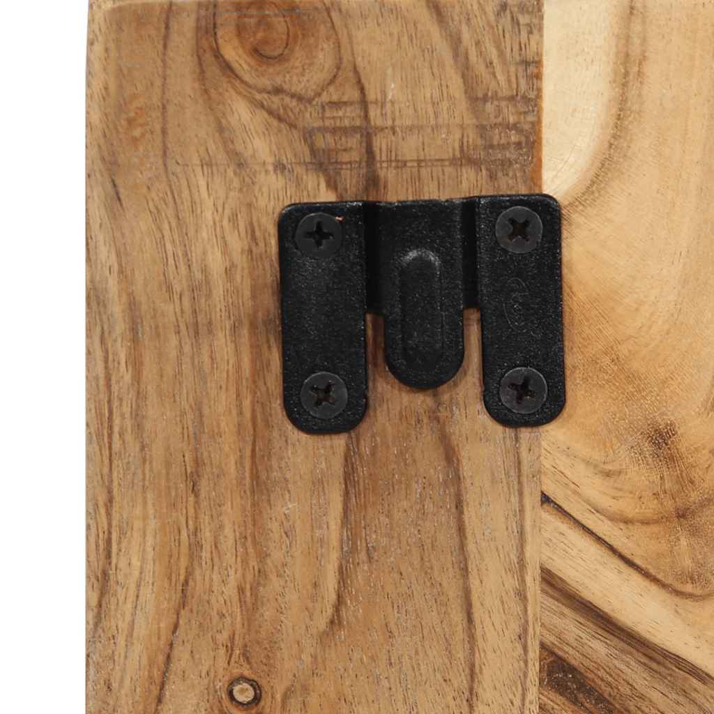 Mesa de cabeceira 50x27x50 cm madeira de acácia maciça