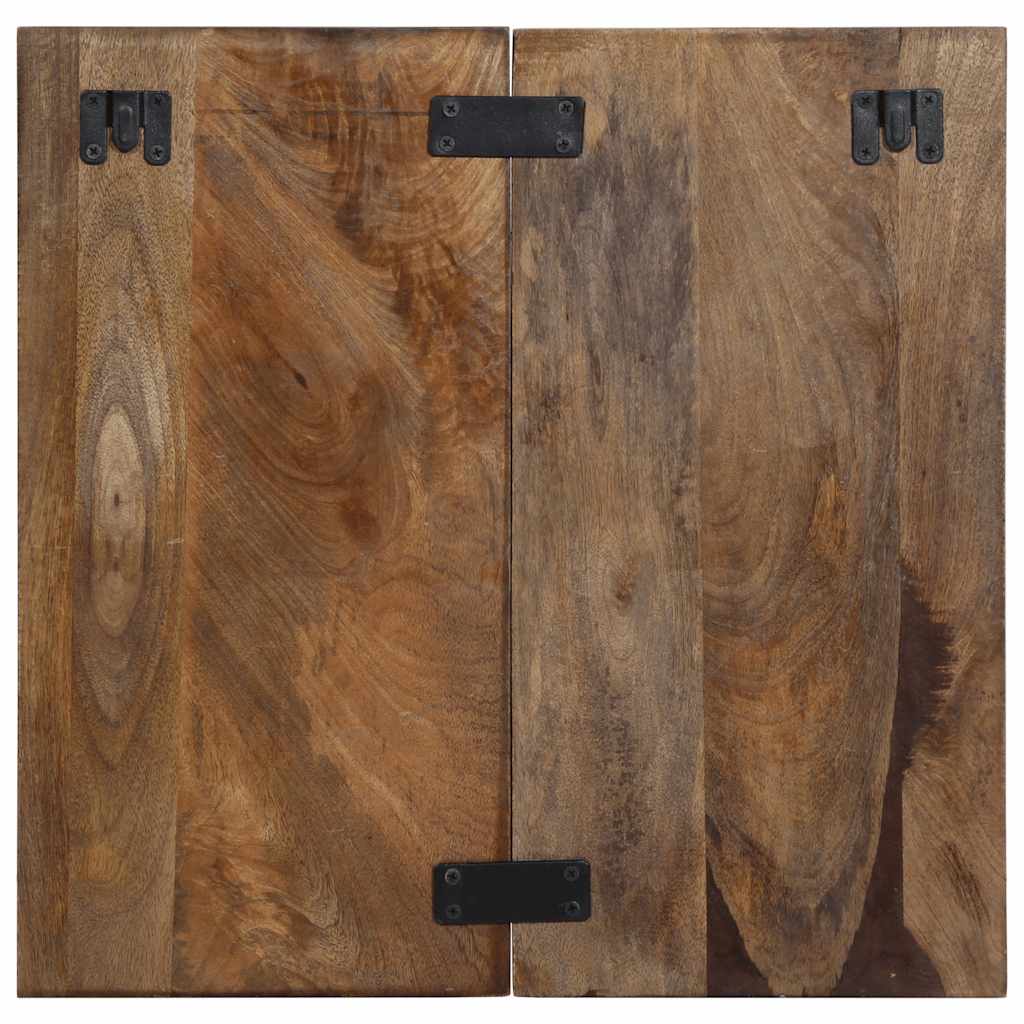 Mesa de cabeceira multicor 50x27x50cm madeira maciça recuperada