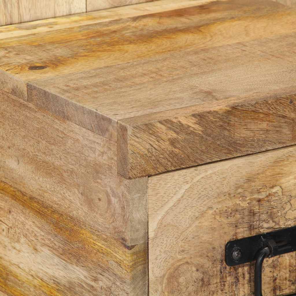 Mesa de cabeceira 60x32x80 cm madeira maciça manga áspera