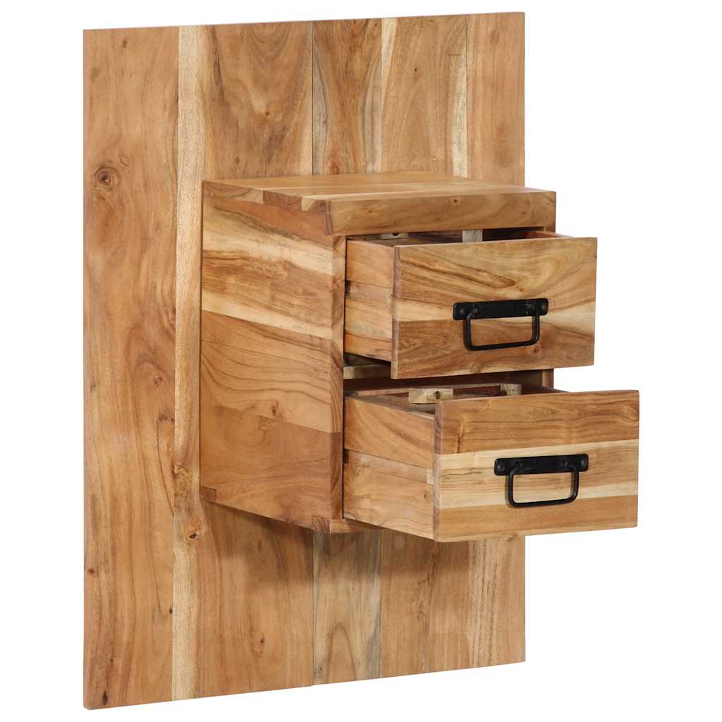 Mesa de cabeceira 60x32x80 cm madeira de acácia maciça