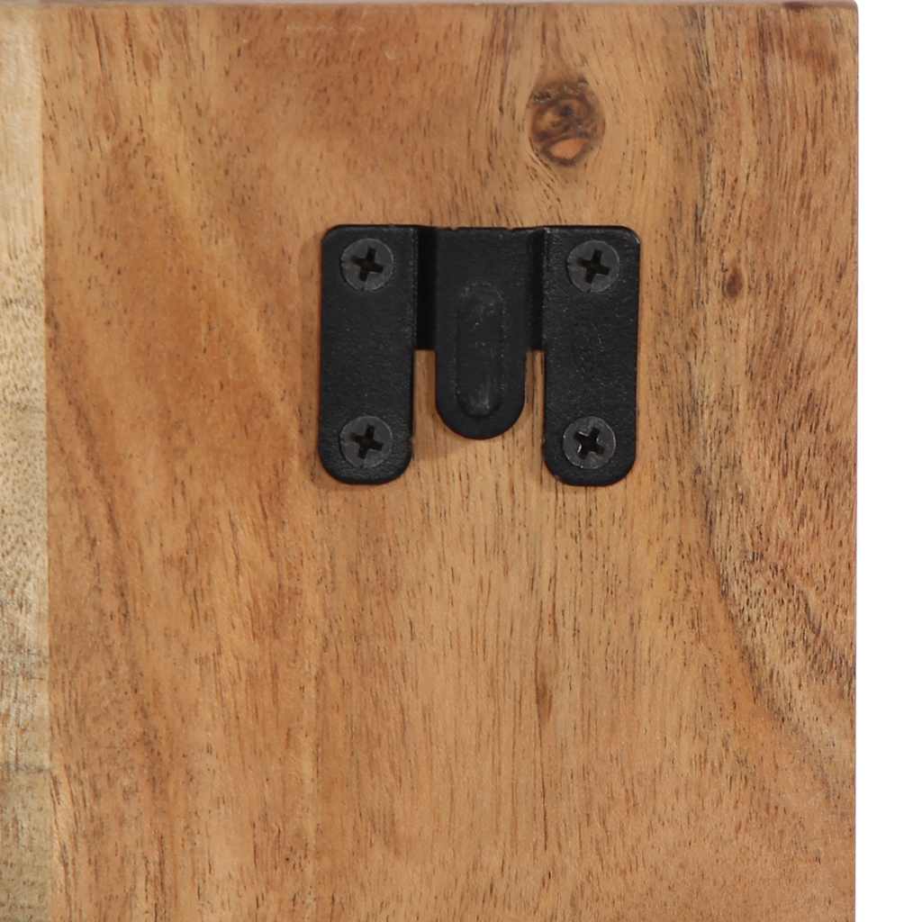 Mesa de cabeceira 60x32x80 cm madeira de acácia maciça