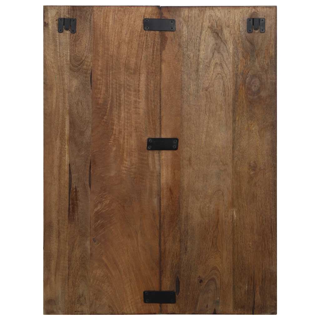 Mesa de cabeceira multicor 60x32x80cm madeira maciça recuperada