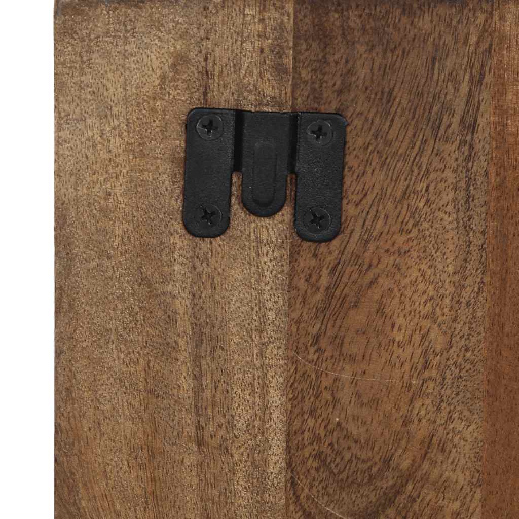 Mesa de cabeceira multicor 60x32x80cm madeira maciça recuperada