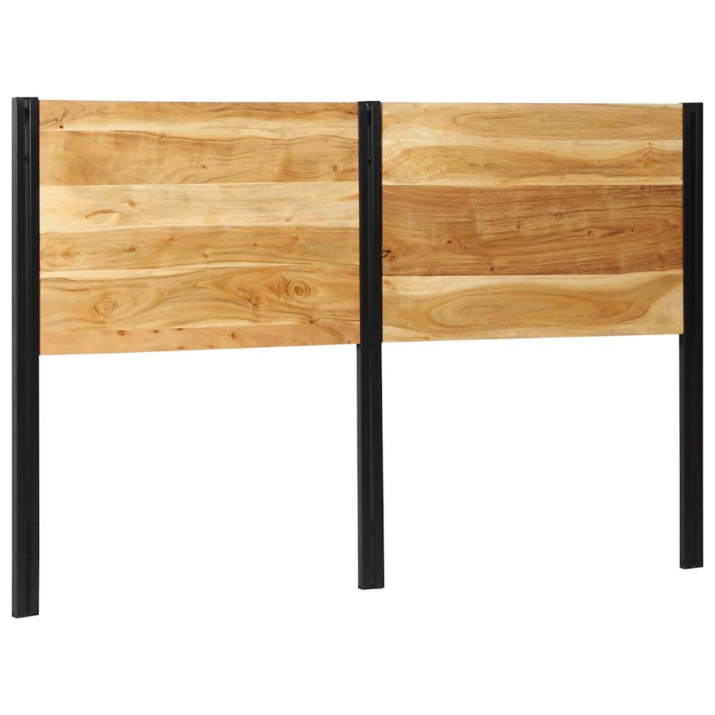Cabeceira de cama 160 cm madeira de acácia maciça/ferro