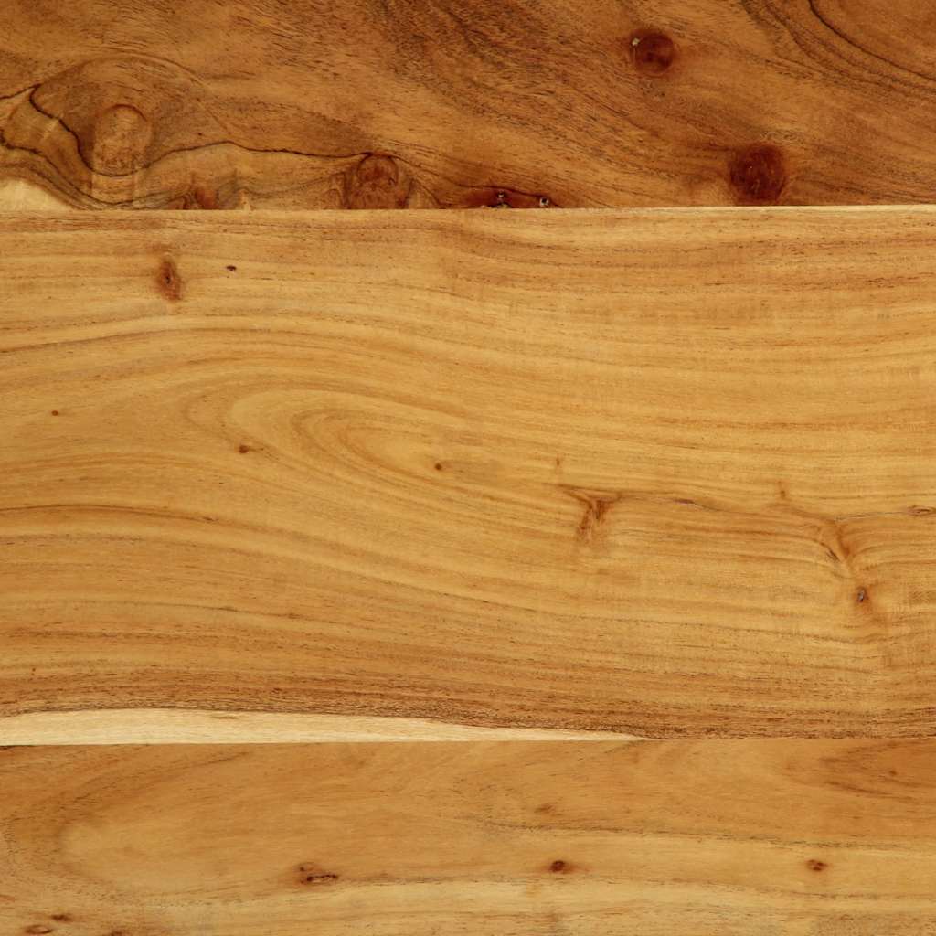 Cabeceira de cama 180 cm madeira de acácia maciça/ferro