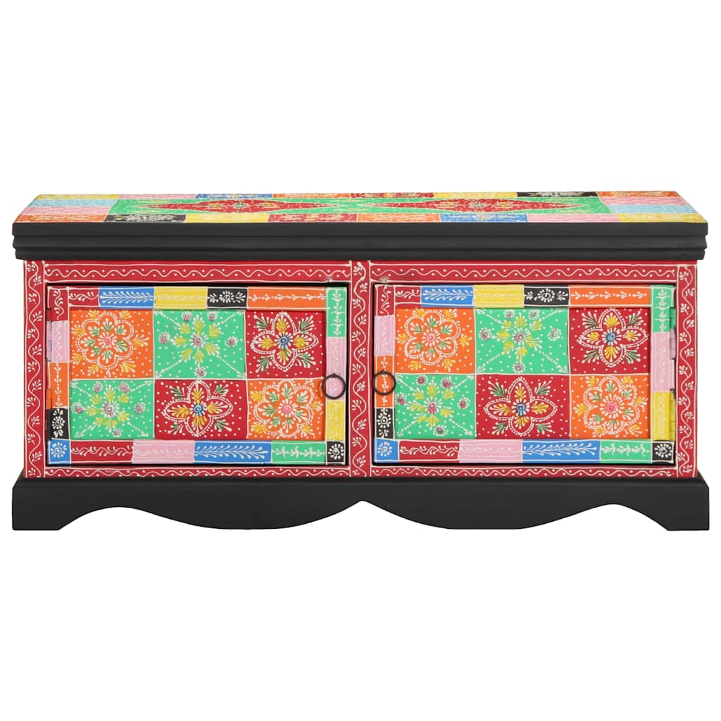 Mesa de centro 90x50x40 cm madeira de mangueira maciça multicor