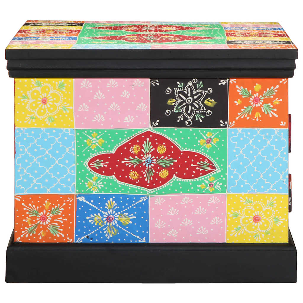 Mesa de centro 90x50x40 cm madeira de mangueira maciça multicor