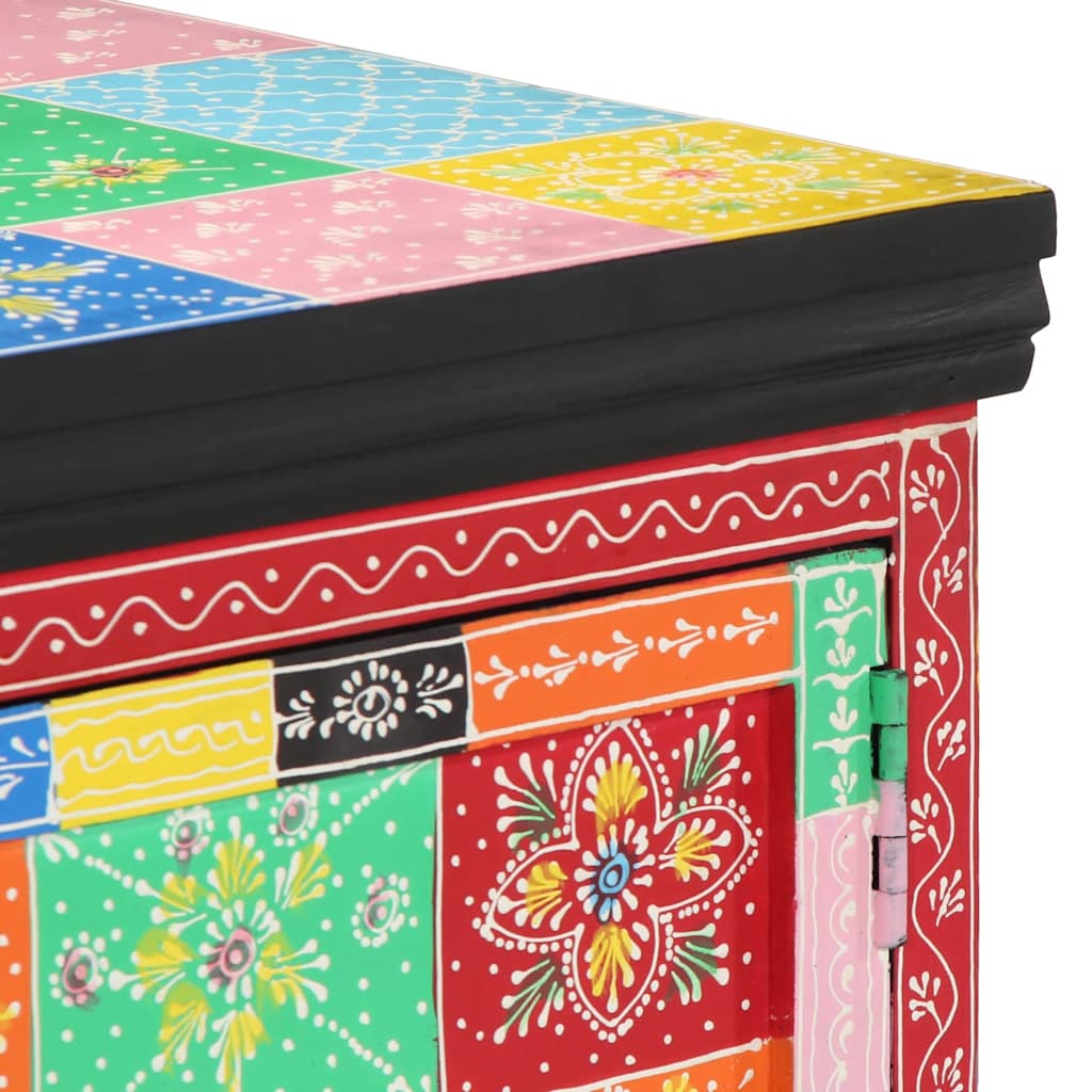 Mesa de centro 90x50x40 cm madeira de mangueira maciça multicor