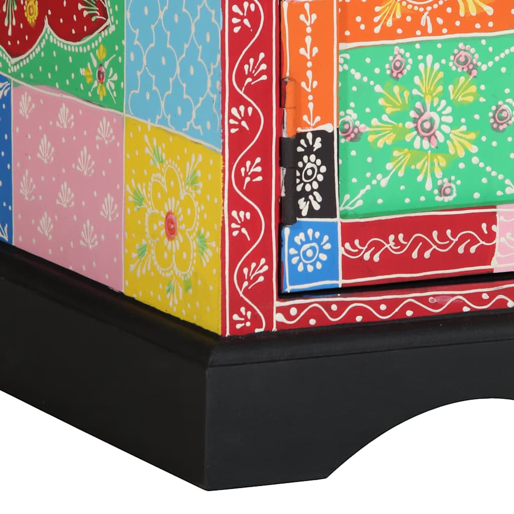 Mesa de centro 90x50x40 cm madeira de mangueira maciça multicor